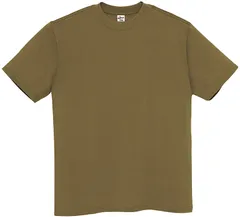 アイトス AITOZ Tシャツ 半袖 トップス ヘビーウェイト 部活動 チーム イベント クラス ニュアンス 屋外 野外 ボランティア メンズ 男性用 レディース 女性用 大人用  MT180 012 モスグリーン