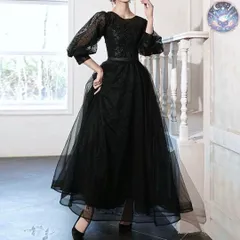 新品 未使用 レディース ウェディングドレス フォーマルドレス パーティードレス お花のデザインにドット柄のシースルーがオシャレなロングドレス