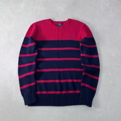 95 ポロラルフローレン ストライプ コットン ニット