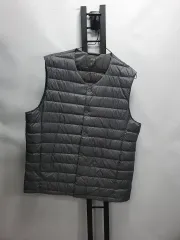UNIQLO ユニクロ ウルトラライト ダウン ベスト ラウンuネック グレー L