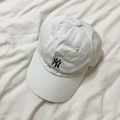 47brand NEW YORK ヤンキース スモールロゴ ベースボールキャップ 白