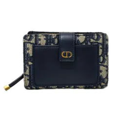 DIOR/ChristianDior(ディオール/クリスチャンディオール) 2つ折り財布 30 Montaigne Dittany ウォレット ネイビー