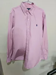 ポロ ラルフローレン ピンク ストライプ シャツ