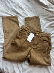 新品 ZARA ザラ マン / コーデュロイ パンツ / 38 / ベージュ ブラウン