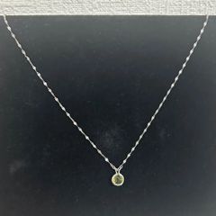 K10 ペリドット 3連ネックレス ホワイトゴールド - メルカリ