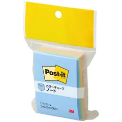 3M ポストイット 付箋 キューブ パステルカラー 75×50mm 225枚 CP-23 エコマーク認定商品 グリーン購入法適合