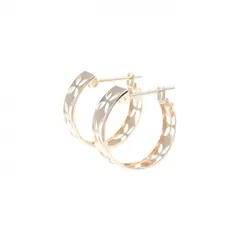 K18PG/K10PG フープ ピアス