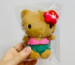 ハローキティ ぬいぐるみ キーホルダー + ハワイアン スタイル