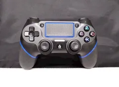 T【HY】【動作品】PS4 プレイステーション4 互換 コントローラー 型番不明 ブラック ブルー[ゆうパケット発送、送料無料]