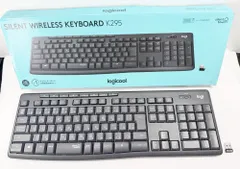 【HY】【美品】Logicool ロジクール K295GP ワイヤレスキーボード サイレント静音設計 日本語108キー テンキー付き メンブレン方式 耐水仕様 オフィス向け[送料無料(一部地域を除く)]
