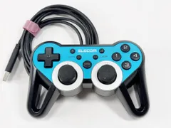 【HY】【美品】ELECOM エレコム JC-U3312SBU USBゲームパッド 12ボタン 振動機能 Xinput DirectInput対応 Windows PC用 有線コントローラー ブルー[送料無料(一部地域を除く)]