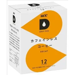 UCC ドリップポッド 専用カプセル カフェインレスコーヒー 12杯分 90g デカフェ・ノンカフェイン ポッド・カプセル