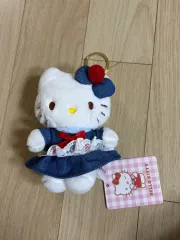 サンリオ ハローキティ デニム ONE PIECE ぬいぐるみ キーホルダー 新品