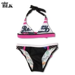 クソFUCK ビキニ ロゴ総柄 ビキニ セパレート水着 ブラック - メルカリ