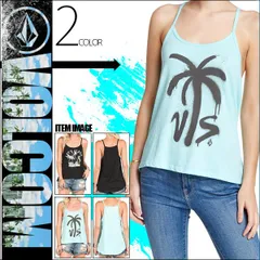 ボルコム 人気ブランド キャミソール レディース 選べる 2カラー かわいい 白 黒  SHORELINE STRAPPY TANK VOLCOM B3521500 BLK S