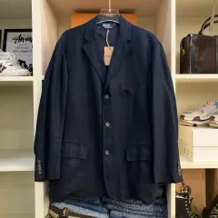 ポロラルフローレン ネイビー リネン ブレーザー