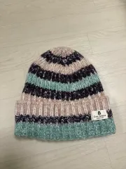 ボーダー柄ニット ビーニー 帽子