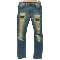 Jeans Factory ダメージ加工 スキニーデニム 30 ライトブルー - メルカリ