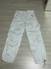 SHEIN 白 カーゴ ジョガー パンツ