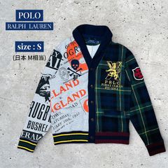 希少】POLO RALPH LAUREN クレイジーパッチワーク 刺繍カーディガン S