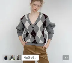 新品タグ付き WITHOUTSUMMER アーガイル Vネック ニット