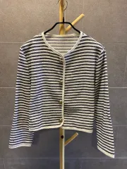 (F) ON:UP オンアップ ストライプカーディガン