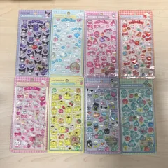 限定・8点セットサンリオキャラクター シール ボンボンドロップシール シナモロール