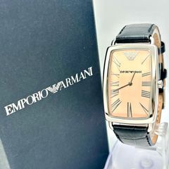 稼働 EMPORIO ARMANI 腕時計 シルバー スモセコ メンズ 3404 - メルカリ