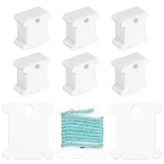 糸巻き台紙 刺繍糸 収納 糸巻きクリップ 120シート 刺繍糸の巻きと仕上げ用