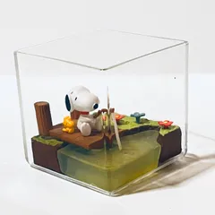釣り / スヌーピー＆ウッドストック リーメント HAPPYテラリウム / SNOOPY ＆ WOODSTOCK Re-MeNT Fishing