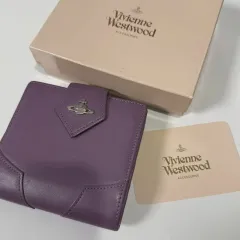 ヴィンテージ ヴィヴィアン・ウエストウッド パープル 二つ折り財布