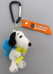 【中古】ぬいぐるみマスコット・ぬいぐるみバッジ スヌーピー＆ウッドストック ライナスフェア2025 カラビナ付きマスコット 「PEANUTS(SNOOPY)」