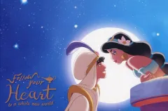 【中古】雑貨 アラジン＆ジャスミン LEDアートボード 「アラジン」 ディズニーストア限定