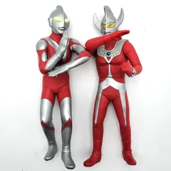 ウルトラマン & ウルトラマンタロウ 24cm ビッグサイズソフビ フィギュア 当時物　昭和レトロ