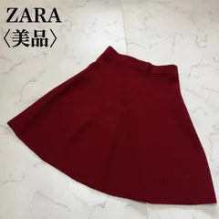 【ZARA】 ザラ フレアスカート ミニスカート ニット素材 サイズS M-24