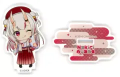【中古】アクリルスタンド・アクリルパネル 百鬼あやめ(袴) 「バーチャルYouTuber ホロライブ いろはにほへっと あやふぶみ×豊島園 庭の湯 トレーディングアクリルスタンド」   