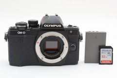 【実用光学美品】Olympus オリンパス OM-D E-M10 II ボディ 黒 ブラック SDカード32GB付き ミラーレス一眼カメラ #4063-3