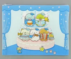 【中古】バッグ A.集合(ブルー) フラットポーチ 「すみっコぐらし展～みんなでいっしょに星空演奏会～」