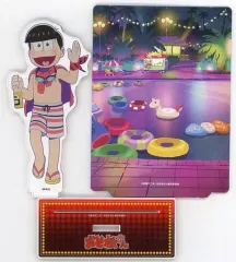 【中古】アクリルスタンド・アクリルパネル おそ松(第5弾) 背景付きアクリルスタンド 「おそ松さんのWEBくじ 第10弾 WEBくじ Anniversary Select おそ松BOX」 B-4賞