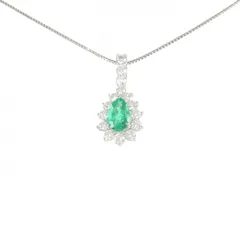 PT900/PT850 エメラルド ネックレス 2.06CT