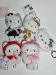 ハローキティ キーホルダー ぬいぐるみ フェイス ポーチ 5個 まとめ