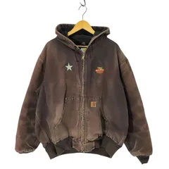 カーハート Carhartt メキシコ製 企業ロゴ刺繍 裏地メッシュ アクティブジャケット メンズ  2XL