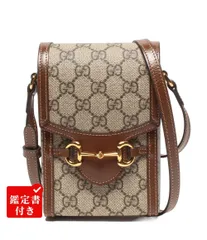 美品 グッチ ショルダーバッグ 斜め掛け ホースビット GGスプリーム 625615 2149 レディース GUCCI