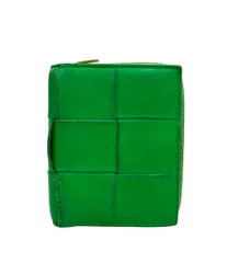 ボッテガ・ヴェネタ 二つ折り財布 カセット イントレチャート レディース BOTTEGA VENETA