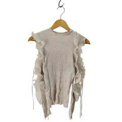 スナイデル snidel フリルスリーブニットプルオーバー レディース ONE SIZE 