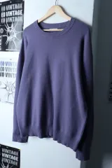 (XL-2XL) ザラ ニット オーバーサイズ ルーズフィット パープル-17100