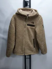 THE NORTH FACE ザノースフェイス キッズ フリース シープスキン ボア フード ジャケット ベージュ 160