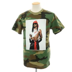 【中古】シュプリーム Supreme 2025年秋冬 Playboi Carti Tee コットン カモフラ 半袖Ｔシャツ グリーン【サイズS】【メンズ】