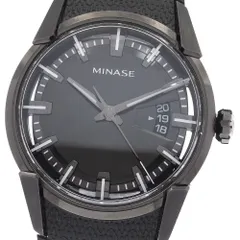 ミナセ MINASE VM04-R03SD オールブラック ディヴァイド デイト 自動巻き メンズ 極美品 箱付き_938282のサムネイル