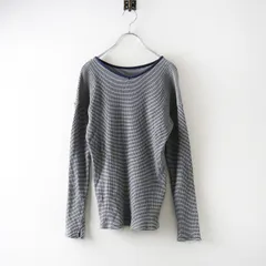 2024 スタジオクリップ studio CLIP ボーダー 長袖カットソー M‖ネイビー トップス プルオーバー Tシャツ 【2400014802412】